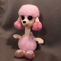 Ty Beanie Boo Camilla Pink Poodle Puppy Dog Bean Bag Plush Stuffed Animal Toy - £8.82 GBP