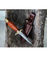 Wood Handle Renaissance Athame 15.5&quot; Double-Edged Stainless Steel Dagger... - £13.71 GBP