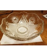 Eapg footed serving bowl 4&quot; tall 10&quot; wide - £23.90 GBP