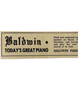 1936 Baldwin Piano Advertisement Musical Instruments Cincinnati Ohio E17D - $27.56 CAD