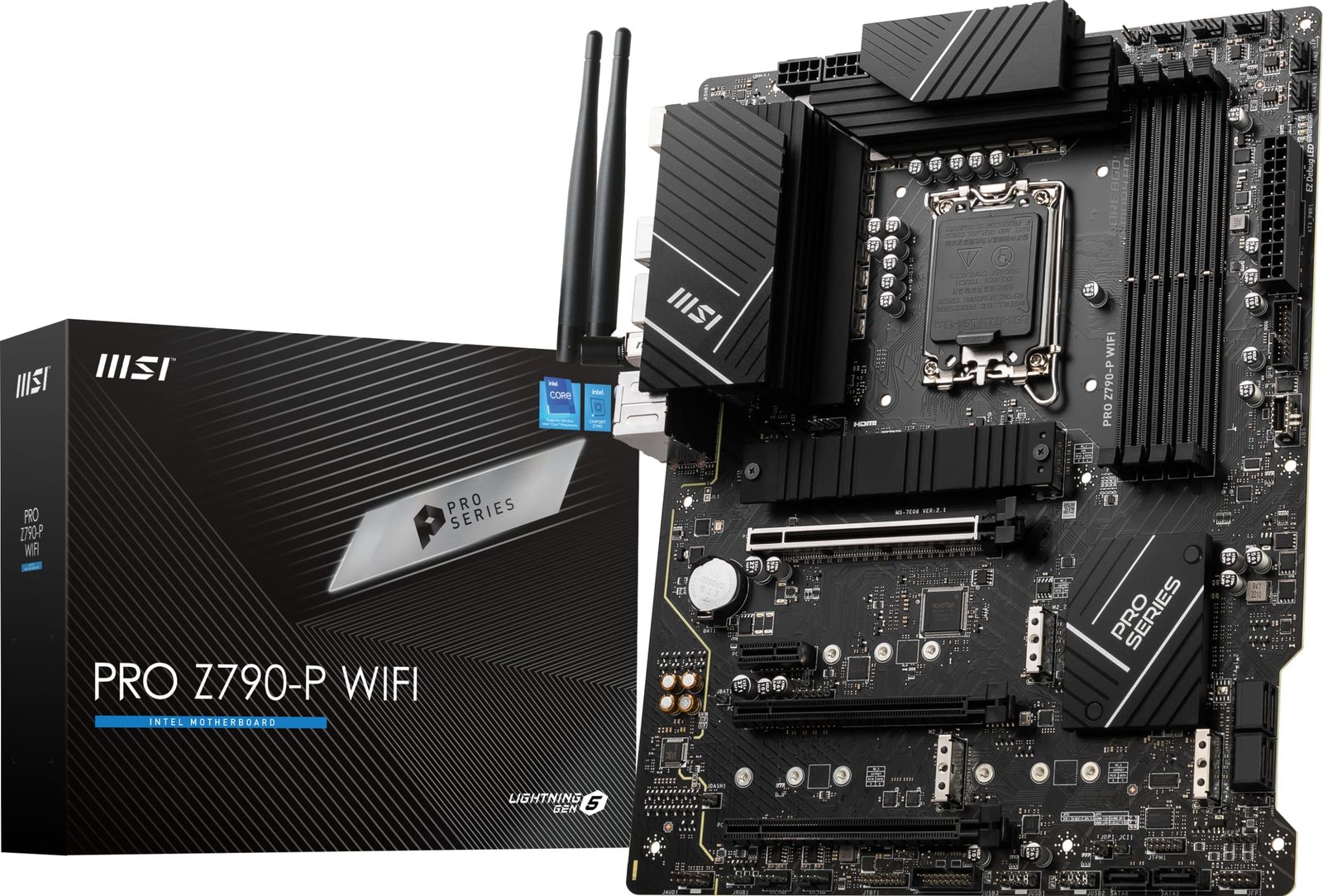 MSI PRO Z790-P WiFi ProSeries Motherboard (Supports 12th/13th/14th Gen I... - $254.53