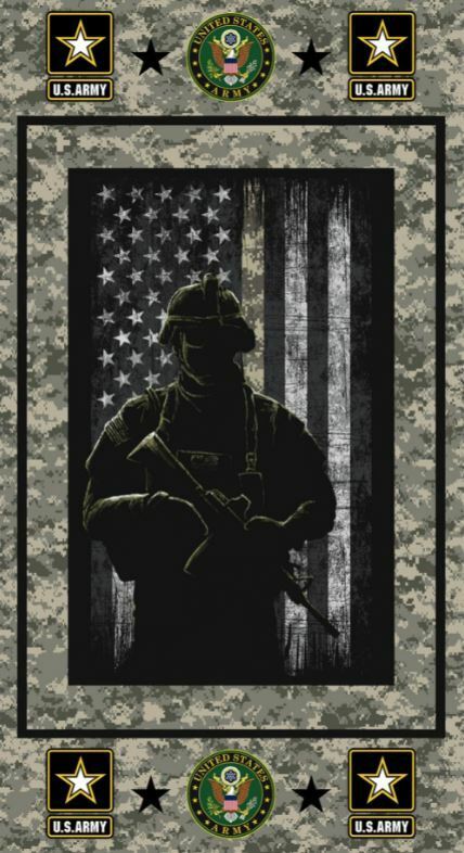 24&quot; X 44&quot; Panel United States Army US Army USA Military Fabric Panel D56... - $8.63