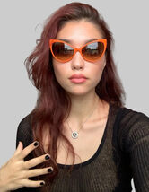 New Tom Ford TF 303 42F Anastasia Cat Eye Orange Retro Women's Sunglasse... - $189.99