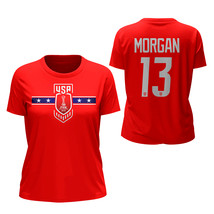 Alex Morgan US Soccer Team FIFA World Cup Women&#39;s Red T-Shirts - $29.99+