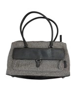 VTG Esprit Brown &amp; Beige Herringbone Tote Bag – Faux Leather Trim – Clas... - €25,84 EUR
