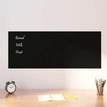 vidaXL Wall-mounted Magnetic Board Black 39.4&quot;x15.7&quot; Tempered Glass - £54.37 GBP