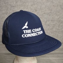 Vintage The Coast Connection Snapback Trucker Style Hat Mesh Foam Puff P... - £11.22 GBP