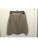 Hugo Buscati Linen Blend Lined Skirt Beige Womens Size 4 - £11.66 GBP