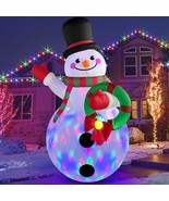 8FT Tall Christmas Inflatables Outdoor Decorations, Inflatable Snowman Holding G - $99.98 - $119.98