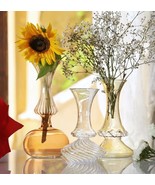 Glass vase set of 3 For Flowers- Handmade Vase For Home Decoration -Colo... - $110.00