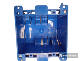 LOT OF 10 - Old work Box 2 Gang remodel box, 25 cu inch, 2 1/4&quot; deep - $734.22 MXN