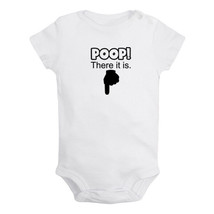 Poop! There It is Print Baby Bodysuit Newborn Romper Toddler Jumpsuit Funny Gift - £8.46 GBP