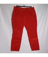 Judy Blue Corduroy Pants Womens 32 Deep Red Slim Fit Carpenter Utility G... - $39.50
