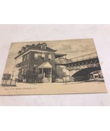 Elizabeth NJ Penn Station RR Postcard Vintage Early 1900s Printed Pennsy... - £10.75 GBP