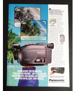 1994 Panasonic Palmcorder Camcorder VHS Tape Recorder Vtg Magazine Cut P... - $9.99