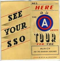 3rd Army 1940's Tour Booklet for Military Personnel Munich &amp; Bavarian Hi... - $39.70