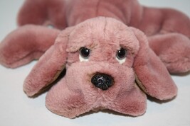 Russ Berrie Snuffer Hound Puppy Dog 6&quot; Sad Brown Plush Collar Stuffed So... - $12.95