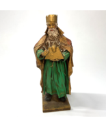 Rare Vintage Italian Cartapesta Paper Mache Nativity King Wisemen Figure... - $109.15 CAD