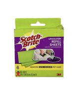 Scotch Fur Fighter Pet Hair Remover Refills 6 Sheets 3.8” x 7.6” Open Box - $18.99