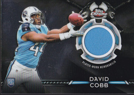 David Cobb 2015 Topps Chrome Rookie Relics #TCRR-DC Titans Memorabilia R... - $5.93