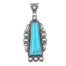 Raymond Delgarito Navajo Silver and turquoise pendant - £233.45 GBP