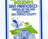 United Airlines 1975 Funfest Holidays Brochure San Francisco Carmel Mont... - $17.87