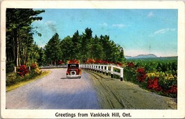 Canada Ontario Vankleek Hill Greetings Posted 1937 Barre Mass. Vintage Postcard - £4.47 GBP