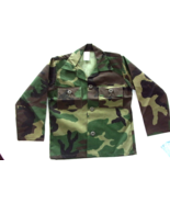 NEW BDU WOODLAND CAMOUFLAGE JACKET MADE IN THE USA TODDLER YOUTH SIZE 5 ... - $291.79 MXN