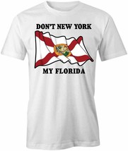 DON&#39;T NEW YORK MY FLORIDA TShirt Tee Short-Sleeved Cotton CLOTHING S1WCA655 - £14.68 GBP+