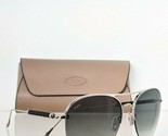 Brand New Authentic Tod&#39;s Sunglasses TO 233 16B 57mm Silver Frame TO233 - $148.49