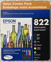 Epson 822 Black Cyan Magenta Yellow Ink Cartridge Set T8221-5-SVH Exp 2026 OEM - £59.71 GBP