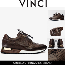 The Bomba Brown Crocodile Leather Men Sneaker image 5