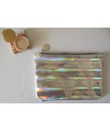 Ipsy August 2020 Silver Holographic Makeup Bag w/ IBY Superbloom Lush Ey... - $10.84 CAD