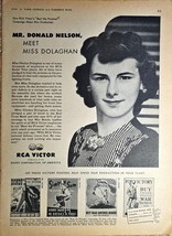 RCA VICTOR - RADIO CORP OF AMERICA - 1943 Vintage Print Ad-WWII-WAR PROD... - $11.49