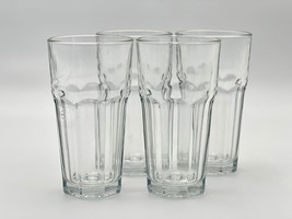 Vintage Libbey Gibraltar Clear 16 oz Cooler Glasses Set of 4 Made in USA - $43.56