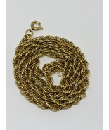 Vintage 12k Gold Filled GF Twisted Link Necklace 17.5&quot; 3mm - $29.99