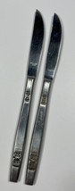 Japan Madeira Stainless Satin Silverware Dinner Knife Flatware Lot of 2 - £6.89 GBP