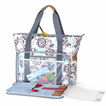 Knitting Bag, Travel Yarn Storage Tote Organizer For Yarn, Unfinished Pr... - $54.14