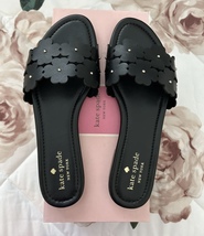 NEW Kate Spade New York Daisy Field Slide Sandal Size 9 Black NIB - £110.31 GBP