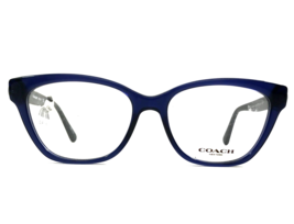 Coach Eyeglasses Frames HC6120 5110 Transparent Navy Cat Eye Full Rim 52... - £63.22 GBP