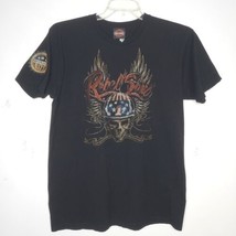 Harley Davidson Kid Rock Rebel Soul T Shirt - Men&#39;s Large Biker Skull Wings - £21.01 GBP