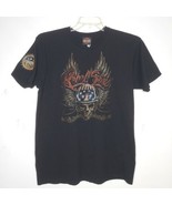 Harley Davidson Kid Rock Rebel Soul T Shirt - Men&#39;s Large Biker Skull Wings - £21.04 GBP
