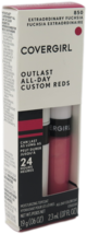 CoverGirl Outlast All-Day 24 Hour Lipcolor 850 Extraordinary Fuchsia *Twin Pack* - £14.86 GBP