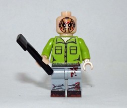 Minifigure Custom Toy Jason Friday the 13th V2 with Axe Movie Monster Horror - $7.08