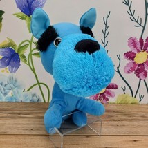 BJ Toys Schnauzer 12&quot; Blue Dog Plush Puppy  Stuffed Animal Soft Toy - $9.50