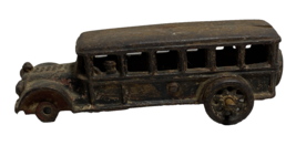 A.C. WILLIAMS Cast Iron  Bus With Driver &amp; Passenger For Parts 6 “ - $29.69