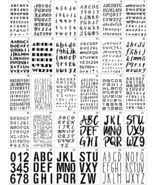 Tenare 30 Pcs Letter Stencil for Painting 4 X 7 Inch Alphabet Journal St... - $15.13