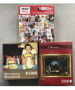 jigsaw puzzles, 3, new, 1000 pcs each - $27.00