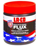 LA-CO Lead Free Water Soluble SOLDERING FLUX PASTE copper pipe solder LA... - $30.80
