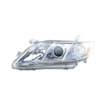 Headlight For 2007-2009 Toyota Camry Driver Side Chrome Housing Clear Lens -CAPA - £207.25 GBP